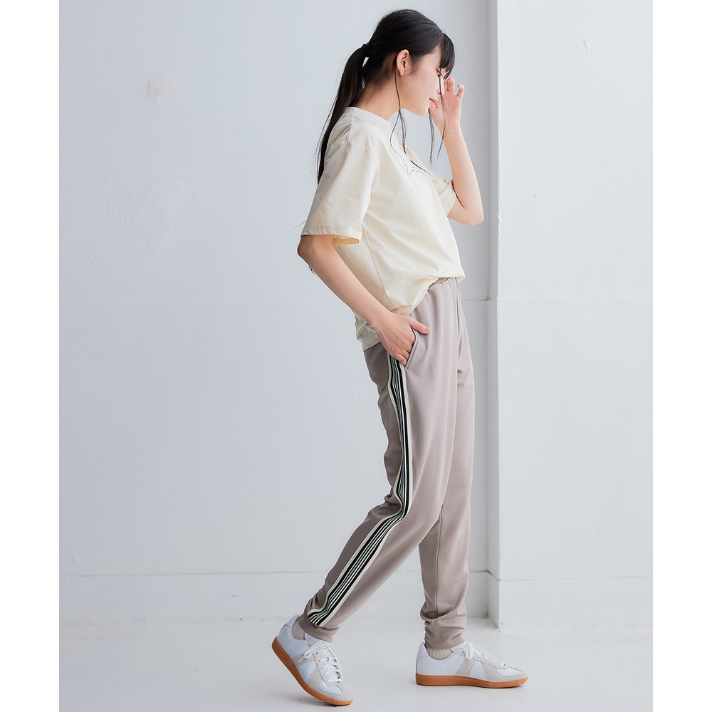 サイドライン多機能ジョガーパンツ(UVカット・吸汗速乾・抗菌防臭・毛玉対策) 大きいサイズ11