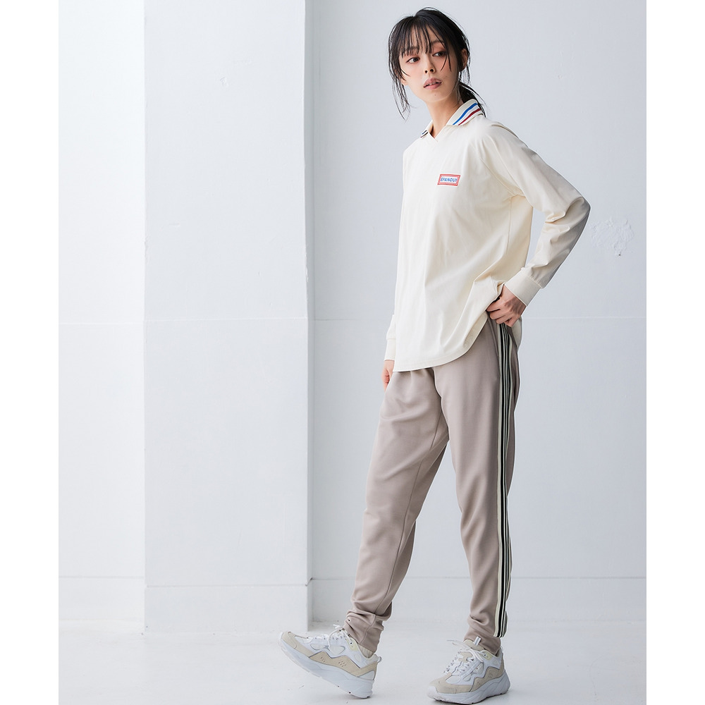 サイドライン多機能ジョガーパンツ(UVカット・吸汗速乾・抗菌防臭・毛玉対策) 大きいサイズ12