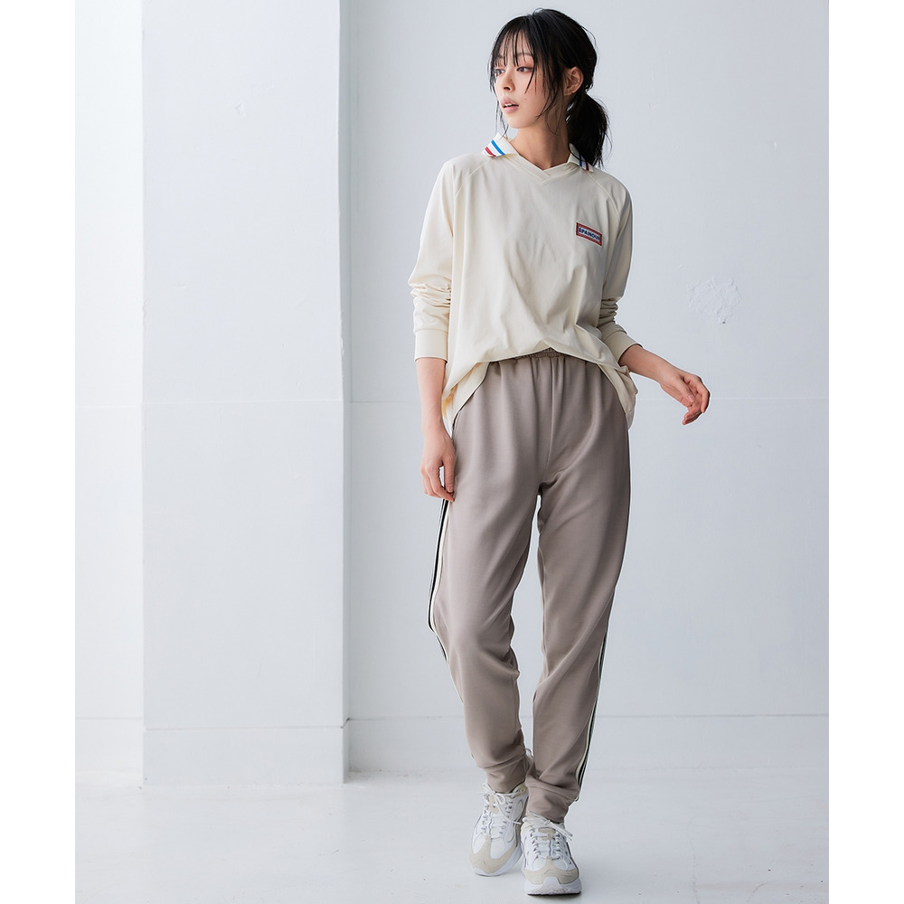 サイドライン多機能ジョガーパンツ(UVカット・吸汗速乾・抗菌防臭・毛玉対策) 大きいサイズ13