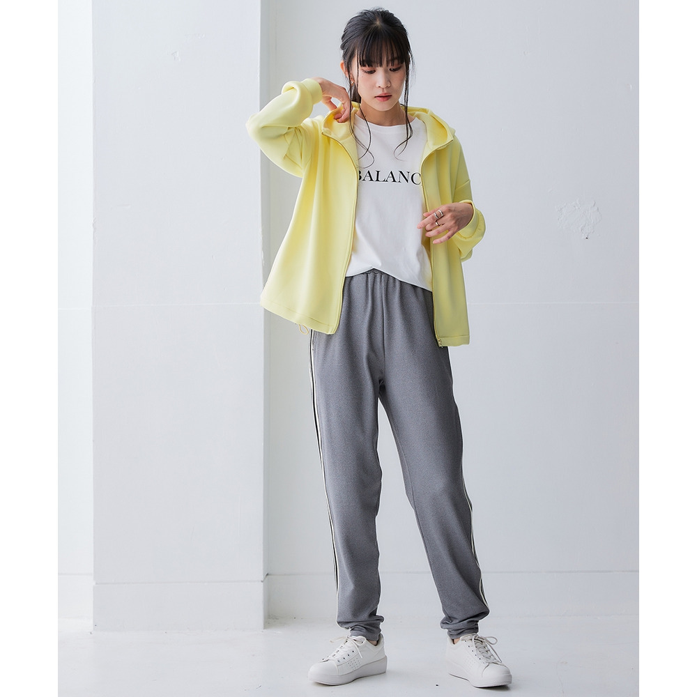 サイドライン多機能ジョガーパンツ(UVカット・吸汗速乾・抗菌防臭・毛玉対策) 大きいサイズ18