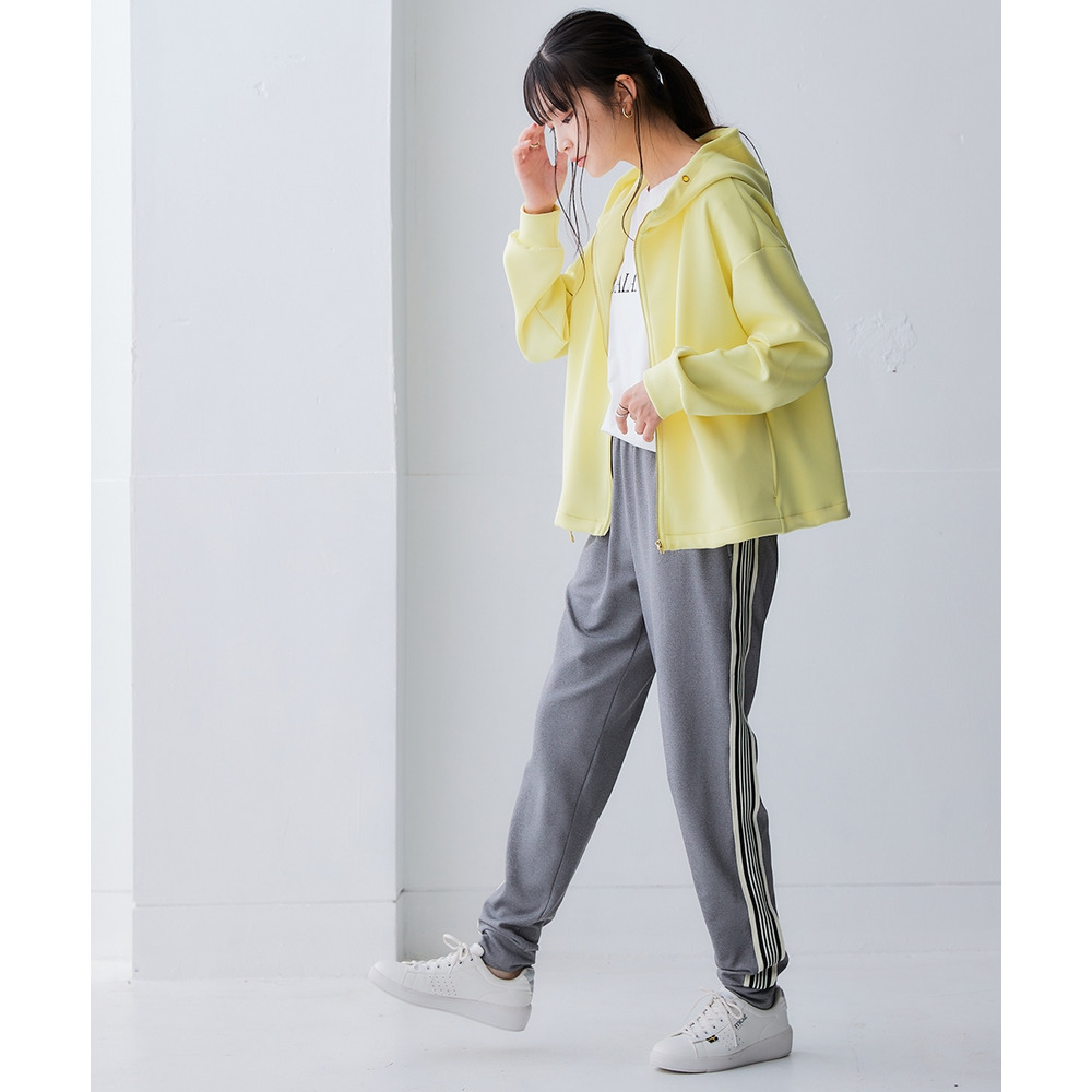 サイドライン多機能ジョガーパンツ(UVカット・吸汗速乾・抗菌防臭・毛玉対策) 大きいサイズ19