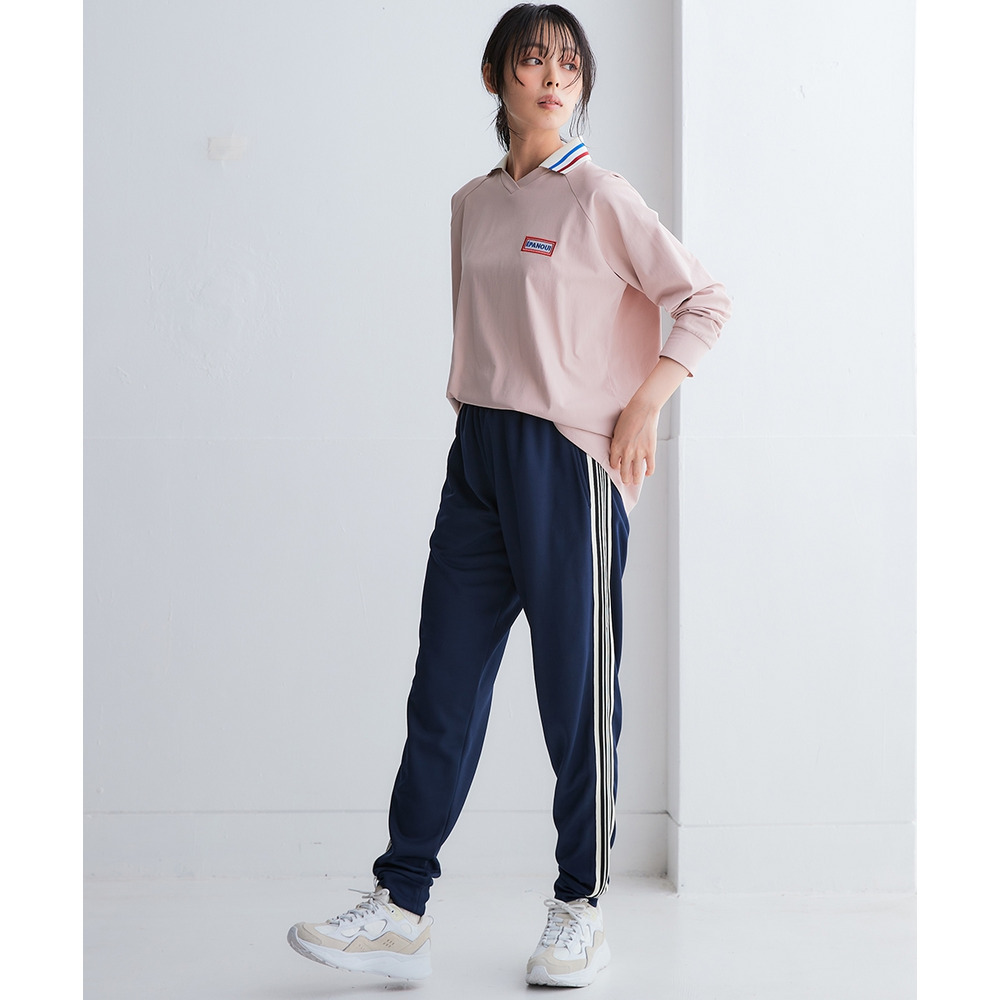 サイドライン多機能ジョガーパンツ(UVカット・吸汗速乾・抗菌防臭・毛玉対策) 大きいサイズ8