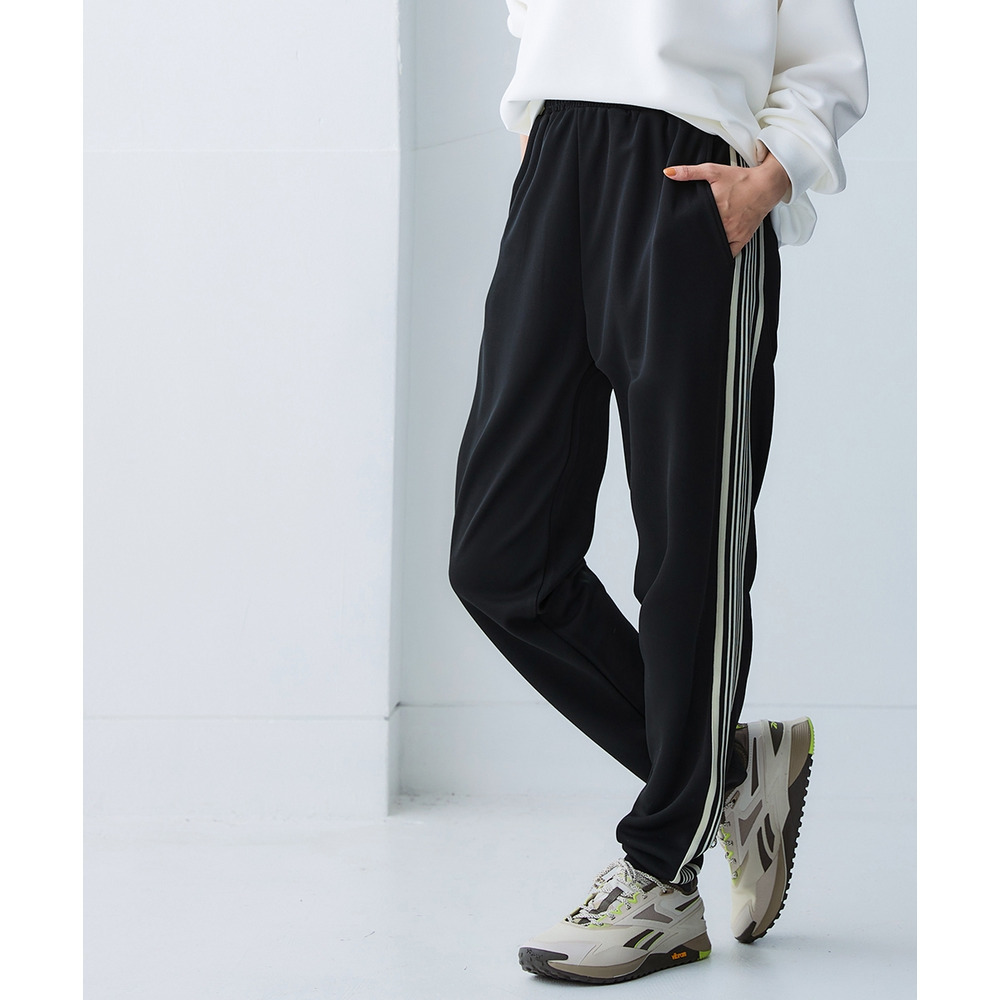 サイドライン多機能ジョガーパンツ(UVカット・吸汗速乾・抗菌防臭・毛玉対策) 大きいサイズ1