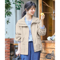 スタンドカラーブルゾン（はっ水・防花粉・ＵＶカット） 大きいサイズ