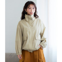 スタンドカラーブルゾン（はっ水・防花粉・ＵＶカット） 大きいサイズ