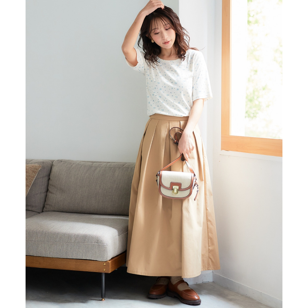 パターンメッシュアンサンブル(カーディガン+5分袖Tシャツ) 大きいサイズ18