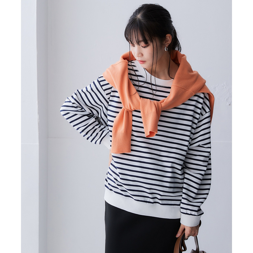 綿100%スムースゆるシルエットプルオーバー 大きいサイズ12