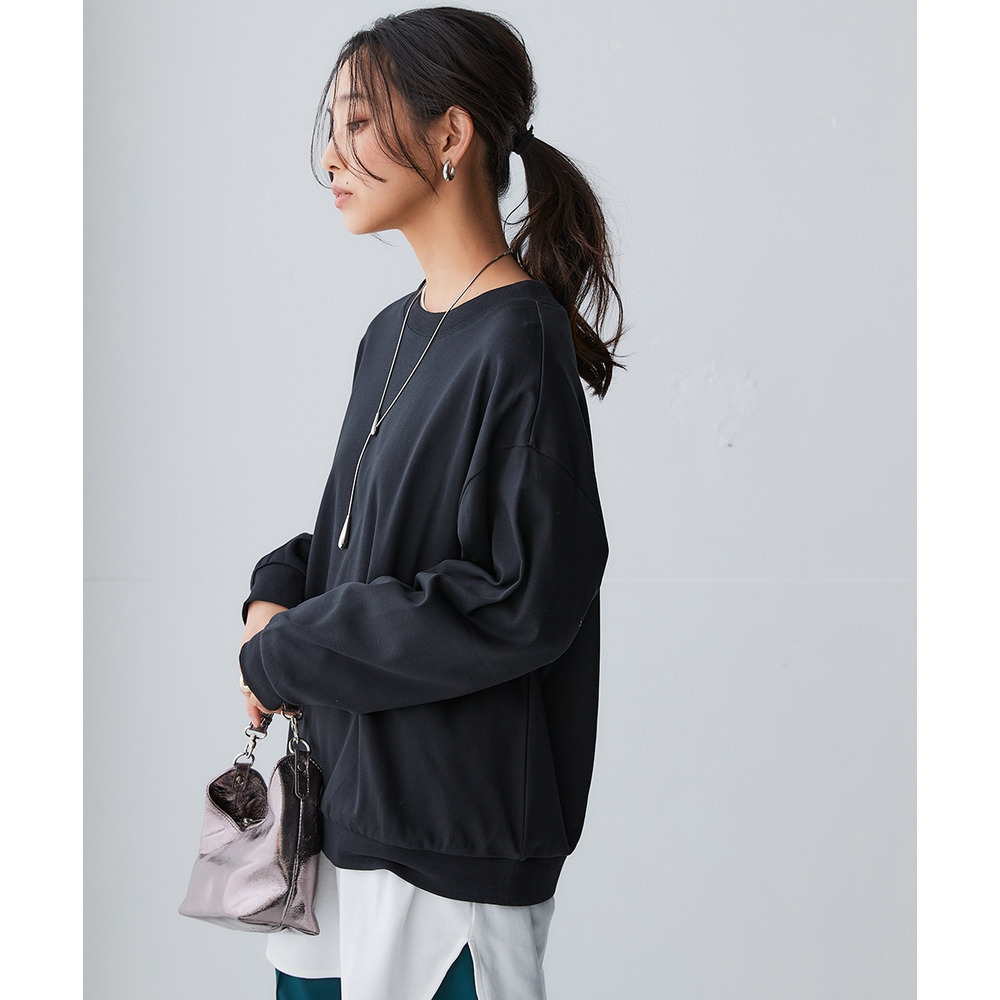 綿100%スムースゆるシルエットプルオーバー 大きいサイズ17