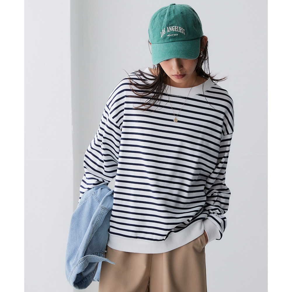 綿100%スムースゆるシルエットプルオーバー 大きいサイズ8