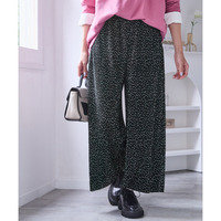 ラクしてキレイ見え選べるプリ―ツパンツ（ゆったりヒップ） 大きいサイズ