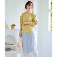 異素材切替ワンピース 大きいサイズ