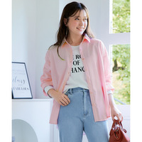 ゆるシルエットストライプシャツ 大きいサイズ