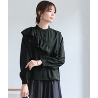 フリルデザインシャツ 大きいサイズ