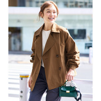 ゆるシルエットふんわり袖ライトコート 大きいサイズ