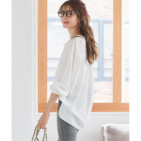 ふんわり袖後タックブラウス 大きいサイズ