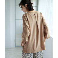 ふんわり袖後タックブラウス 大きいサイズ