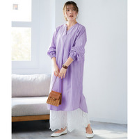 スキッパーシャツワンピース 大きいサイズ