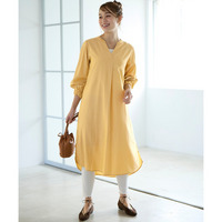 スキッパーシャツワンピース 大きいサイズ