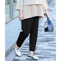 やわらかポンチテーパードパンツ（ゆったりヒップ） 大きいサイズ