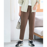 やわらかポンチテーパードパンツ（ゆったりヒップ） 大きいサイズ