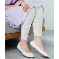 カットワークデザインレギンス 大きいサイズ