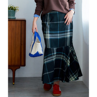 プリントマーメイドスカート（ゆったりヒップ） 大きいサイズ