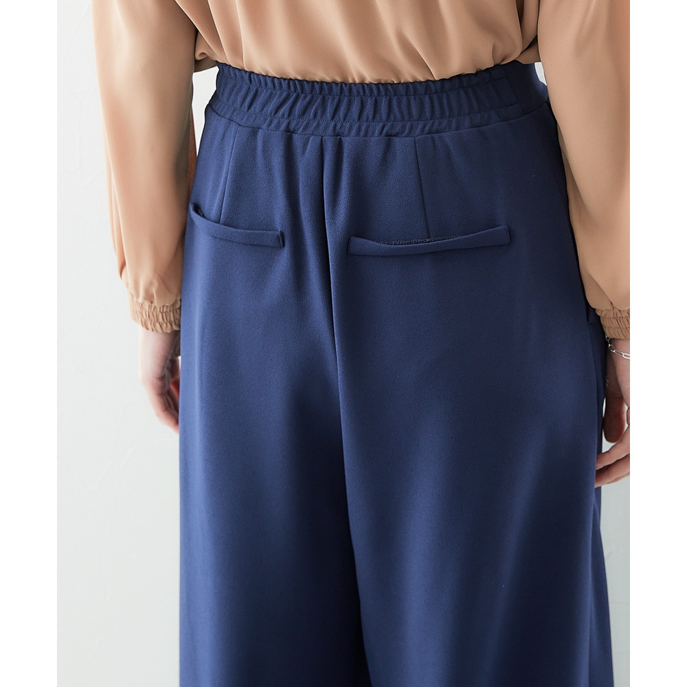 【ジャージーシリーズ】カットソーワイドパンツ(ストレッチ・しわになりにくい・UVカット) 大きいサイズ21