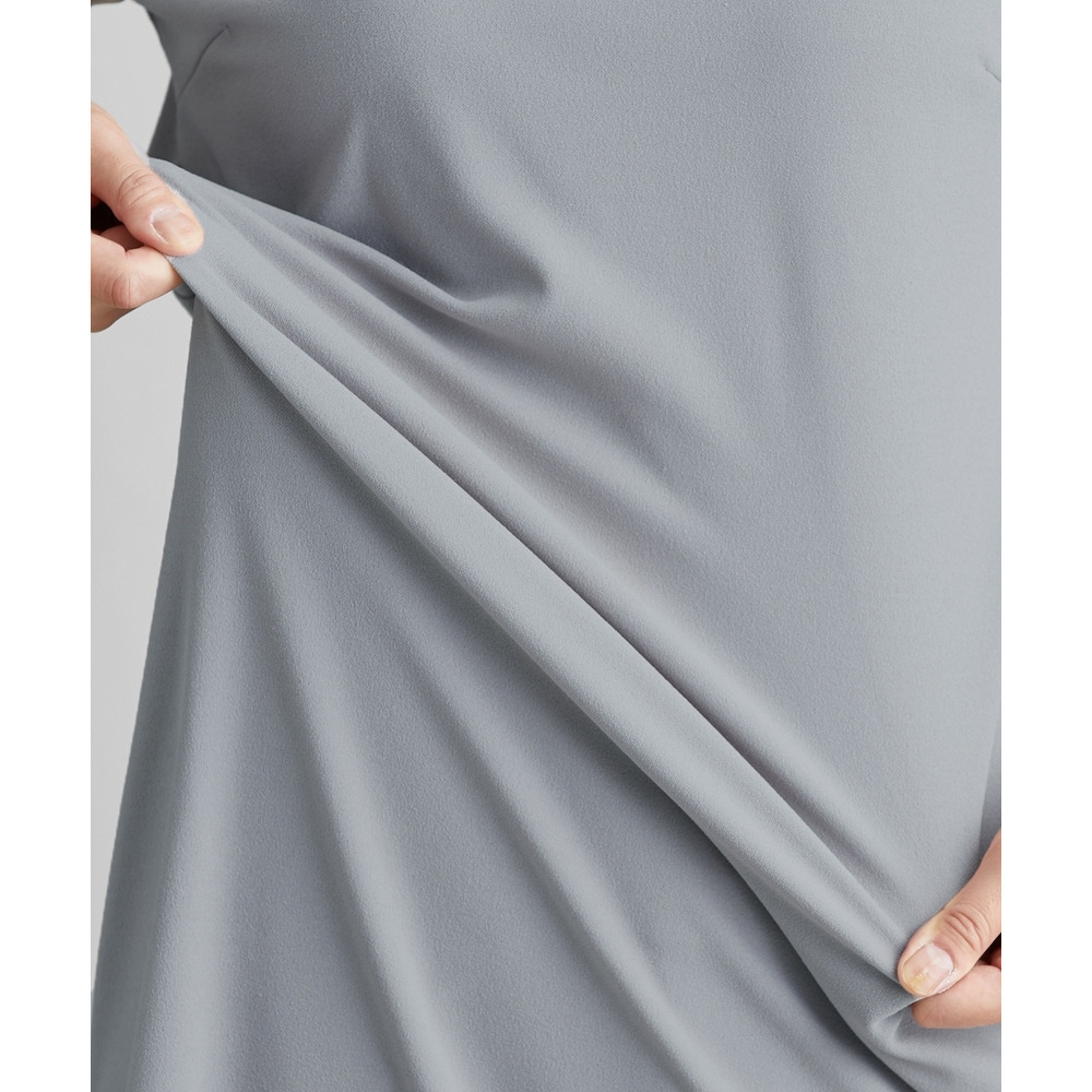 【ジャージーシリーズ】カットソーフロントインタックタイトスカート(ストレッチ・しわになりにくい・UVカット) 大きいサイズ27