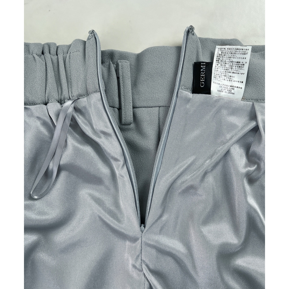 【ジャージーシリーズ】カットソーラップ風タイトスカート(サッシュベルト付)(ストレッチ・しわになりにくい・UVカット) 大きいサイズ25