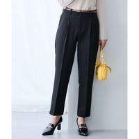 万能センタープレスタックテーパードパンツ（レギュラー丈）【しわになりにくい・速乾・UVカット】 大きいサイズ