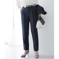 万能センタープレスタックテーパードパンツ（レギュラー丈）【しわになりにくい・速乾・UVカット】 大きいサイズ