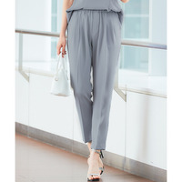 美極とろみ素材テーパードパンツ(しわになりにくい・洗濯機OK) 大きいサイズ