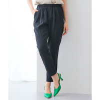 美極とろみ素材テーパードパンツ(しわになりにくい・洗濯機OK) 大きいサイズ