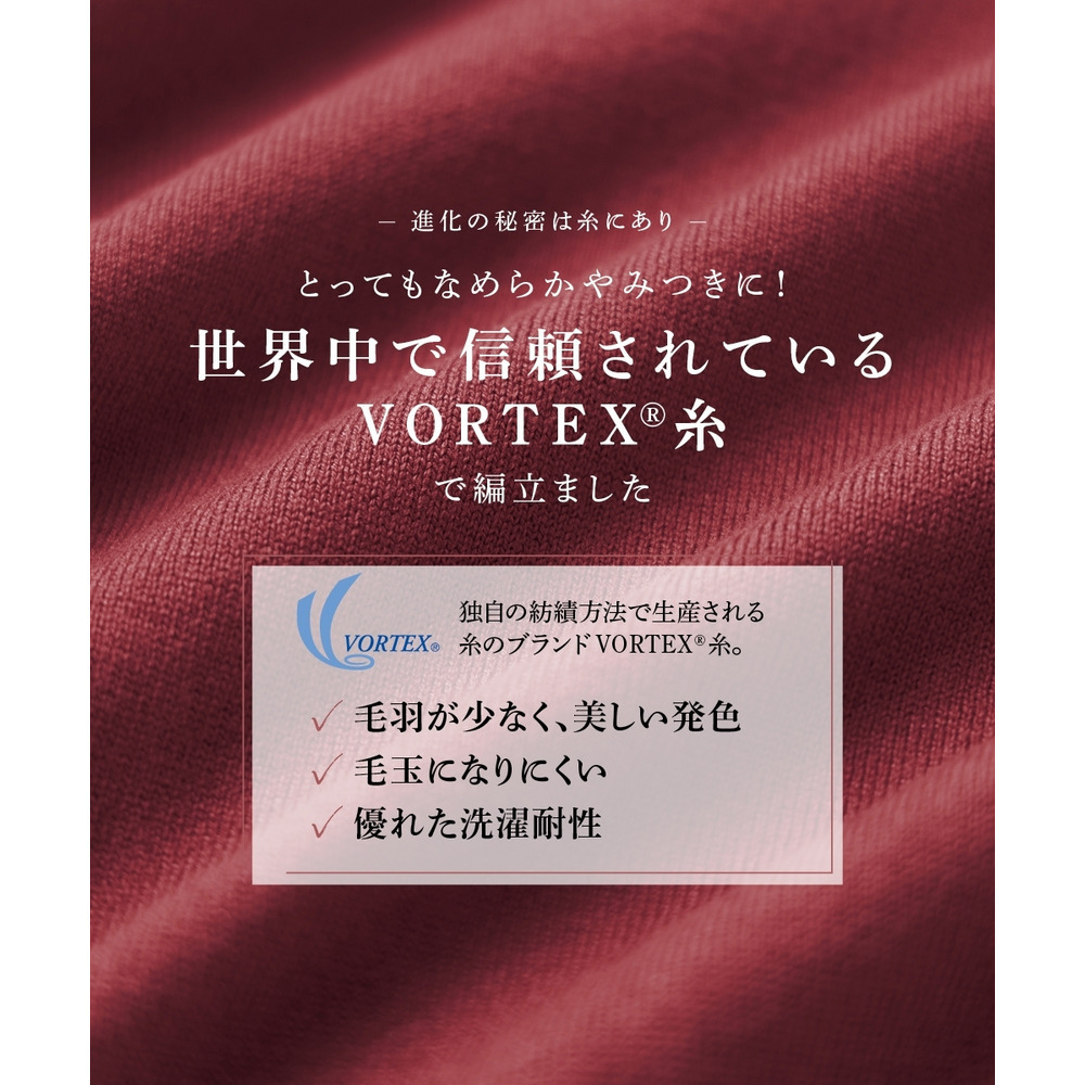 デザイン編み柄パフスリーブニット(乾燥機OK・ウォッシャブル・静電防止・毛玉になりにくい・UVカット) 大きいサイズ11