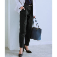 ハリ感素材ストレッチテーパードパンツ 大きいサイズ