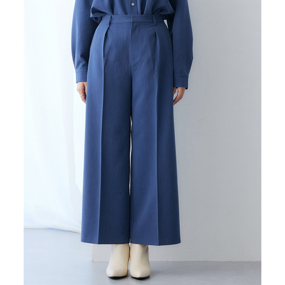 シャンブレータックワイドパンツ セットアップ対応 大きいサイズ19