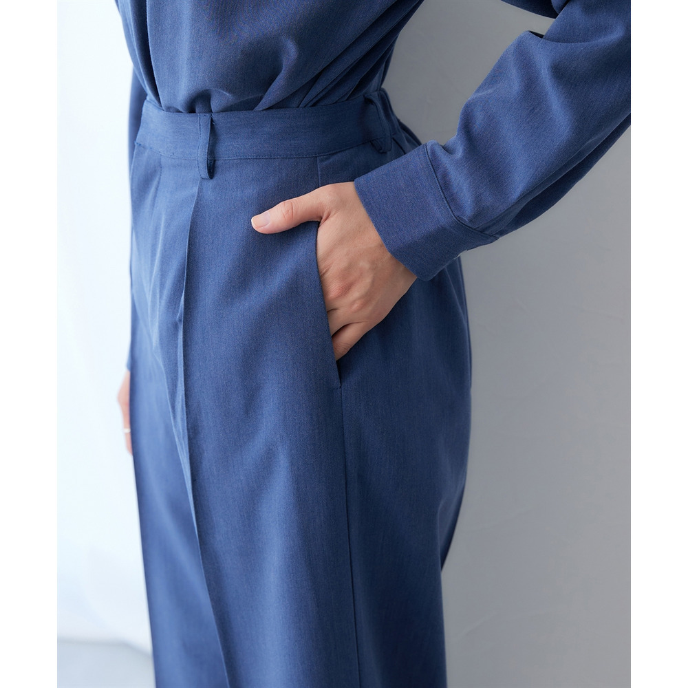 シャンブレータックワイドパンツ セットアップ対応 大きいサイズ23