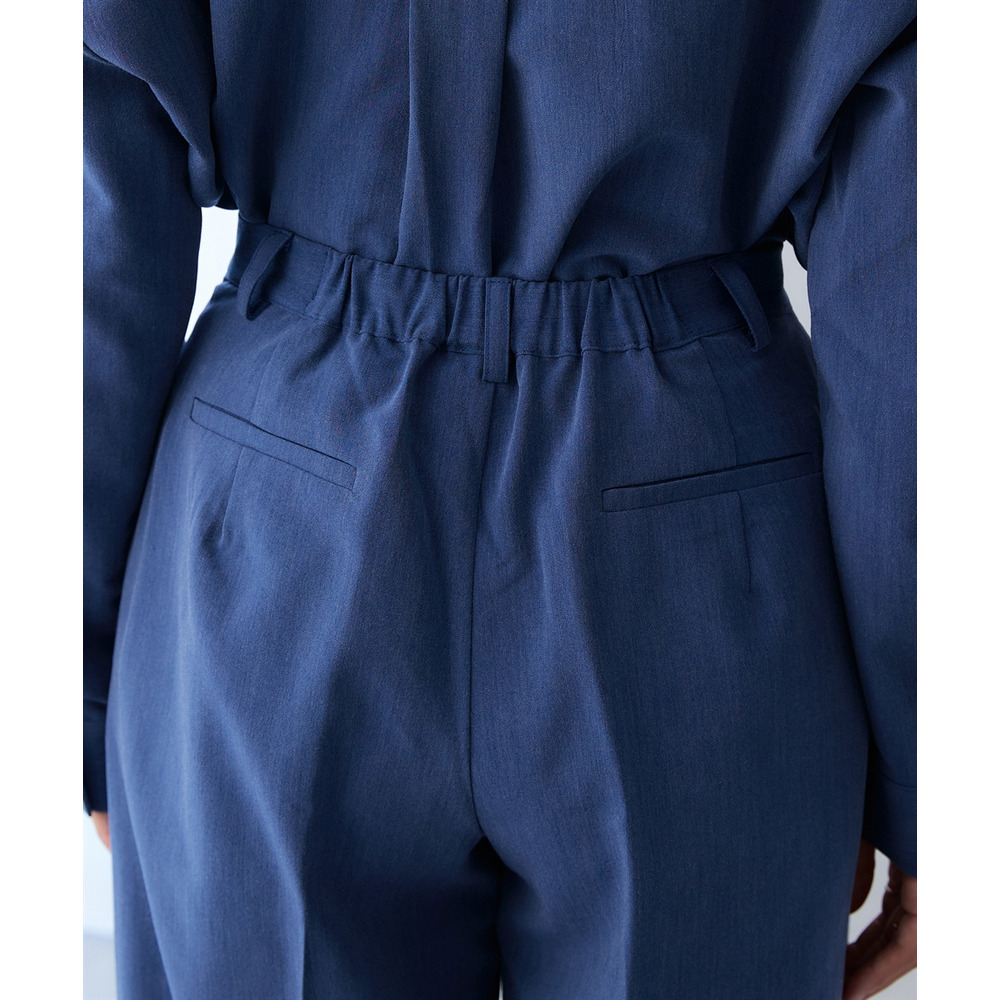 シャンブレータックワイドパンツ セットアップ対応 大きいサイズ24