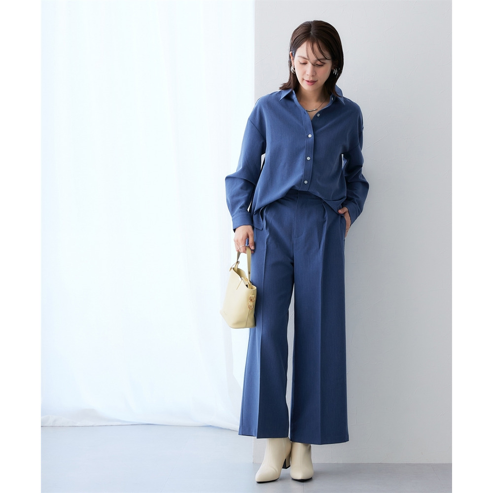 シャンブレータックワイドパンツ セットアップ対応 大きいサイズ7