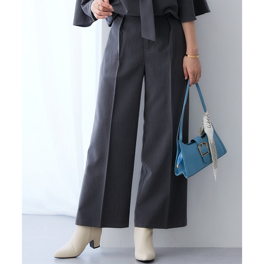 シャンブレータックワイドパンツ セットアップ対応 大きいサイズ1