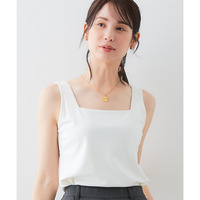 【選べる2タイプ】透け対策シルケット加工ダブルフロントタンクトップ 大きいサイズ