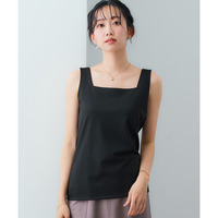【選べる2タイプ】透け対策シルケット加工ダブルフロントタンクトップ 大きいサイズ
