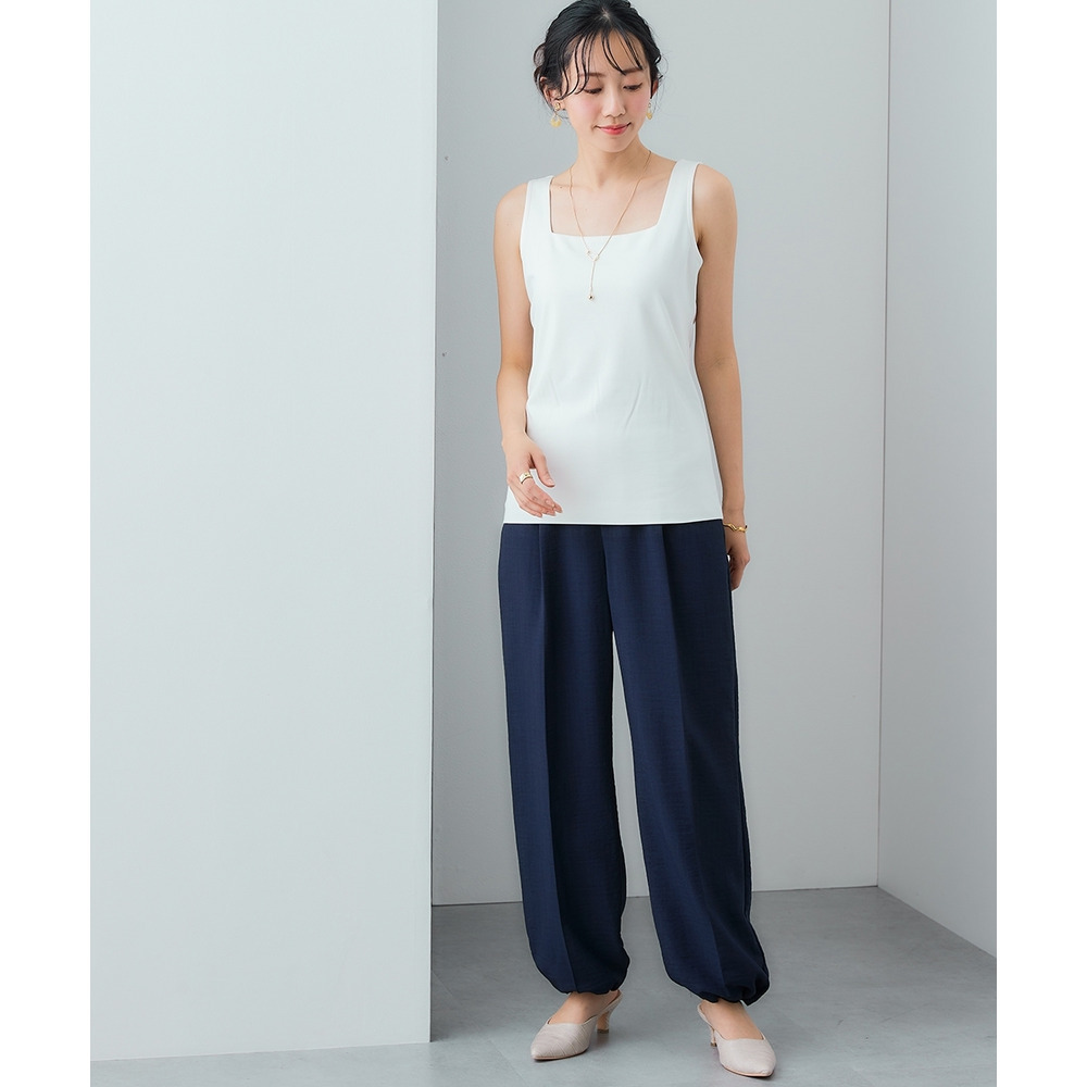 【選べる2タイプ】透け対策シルケット加工ダブルフロントタンクトップ 大きいサイズ17