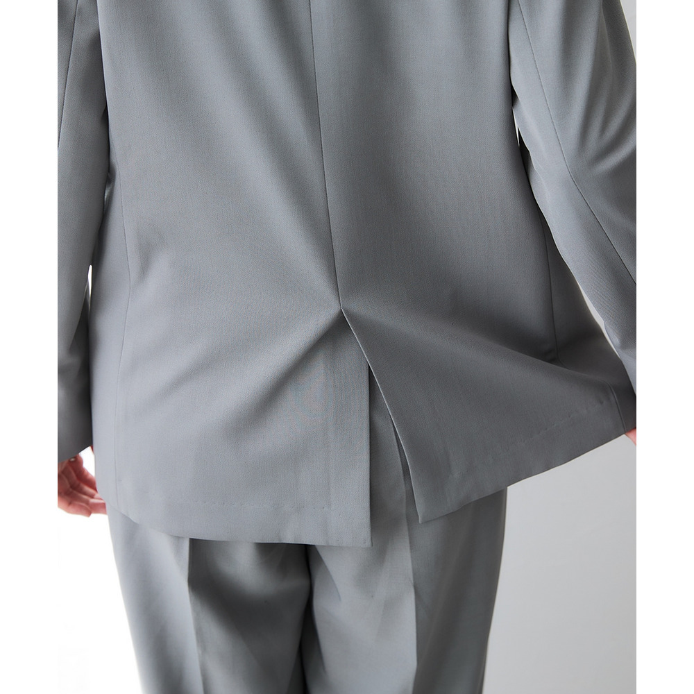 【みさとさんコラボ】ダブルブレストテーラードジャケット(しわになりにくい・UVカット) 大きいサイズ26