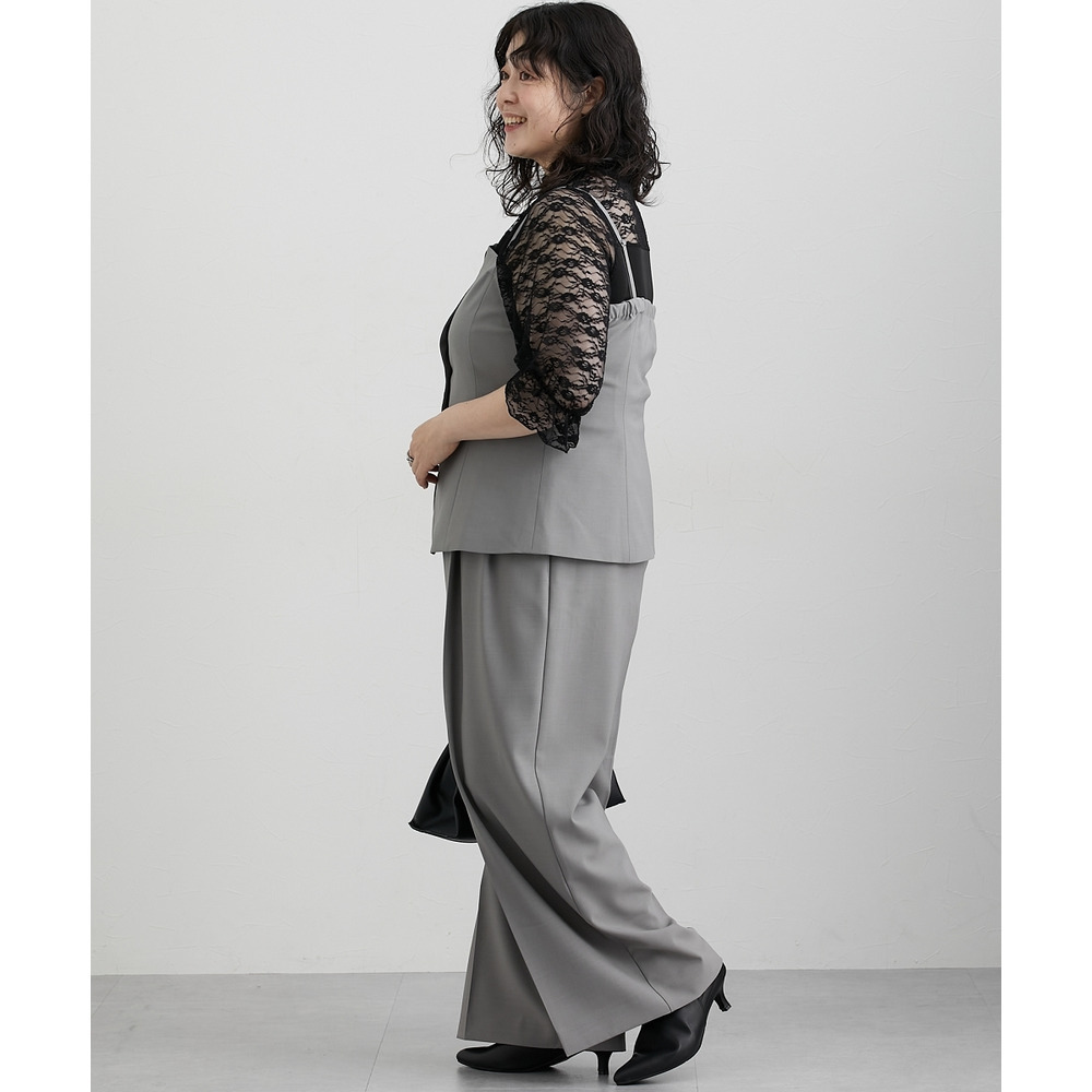 【みさとさんコラボ】フロントボタンビスチェ(しわになりにくい・UVカット) 大きいサイズ17