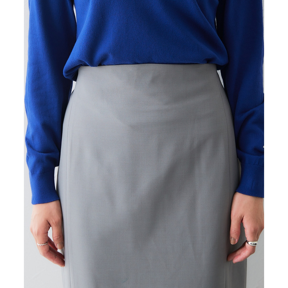 【みさとさんコラボ】カーブウエストタイトスカート(しわになりにくい・UVカット) 大きいサイズ23