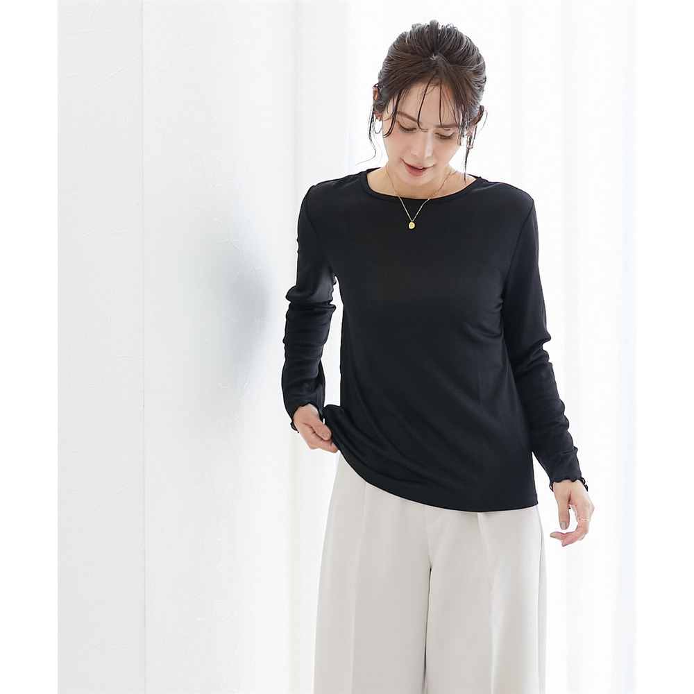 ラメシアーボートネックプルオーバー 大きいサイズ14