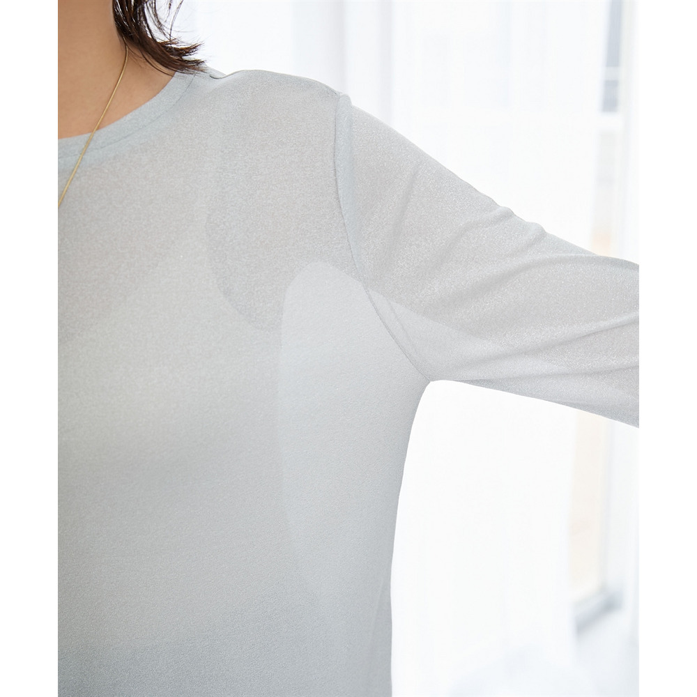 ラメシアーボートネックプルオーバー 大きいサイズ23