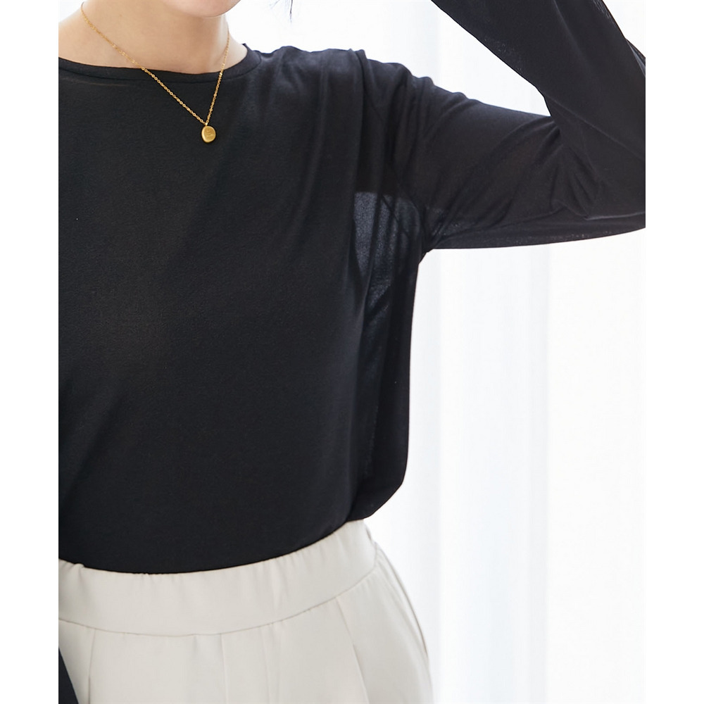 ラメシアーボートネックプルオーバー 大きいサイズ24