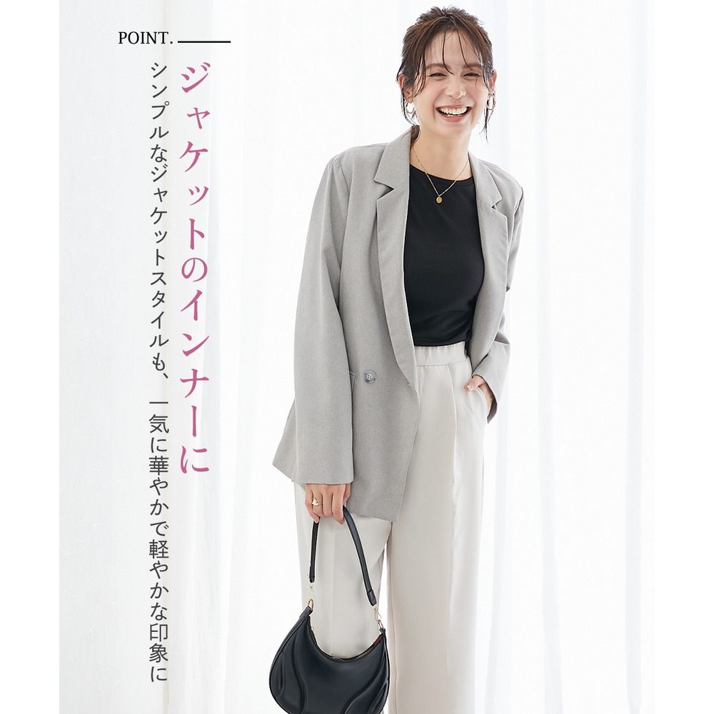 ラメシアーボートネックプルオーバー 大きいサイズ3